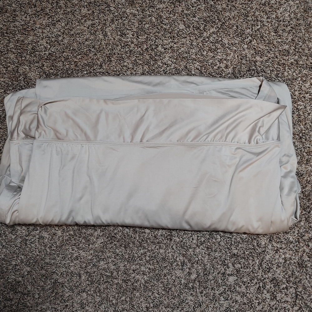 Luxury Soft Cream Fitted Sheet - And Flat Sheet Breathable Home Bedding Sheex